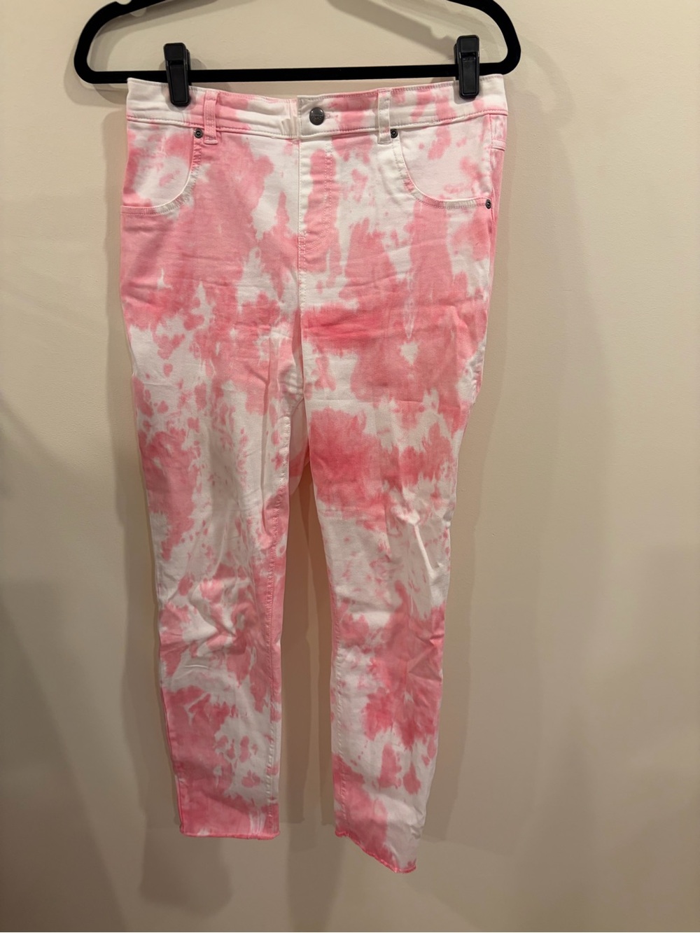 Hue Pink Tie-Dye Stretch Jeans Size m